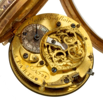 Multi color verge pocket watch Circa 1770