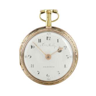 Beautifully decorated multi colour gold verge Circa 1790 Beautifully decorated multi colour gold verge Circa 1790