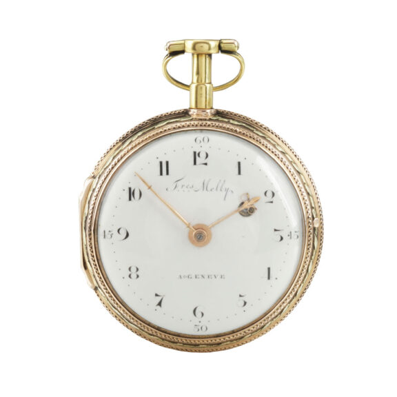 Beautifully decorated multi colour gold verge Circa 1790 Beautifully decorated multi colour gold verge Circa 1790