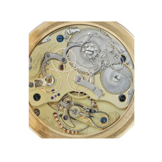 German 18 carat gold open faced chronograph Circa 1890