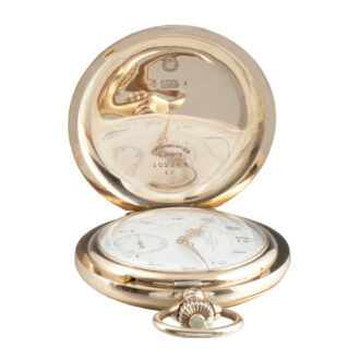 Very rare gold hunting cased chronometer watch Circa 1906