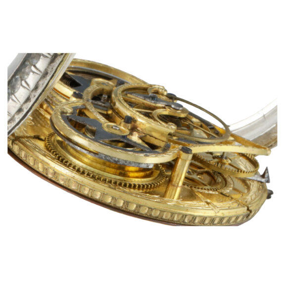 Swiss filigree skeletonized verge stones set case Circa 1790 Swiss filigree skeletonized verge stones set case Circa 1790