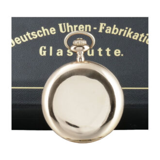 Rare German 14 carat gold full hunter lever watch Circa 1922