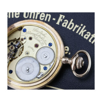 Rare German 14 carat gold full hunter lever watch Circa 1922