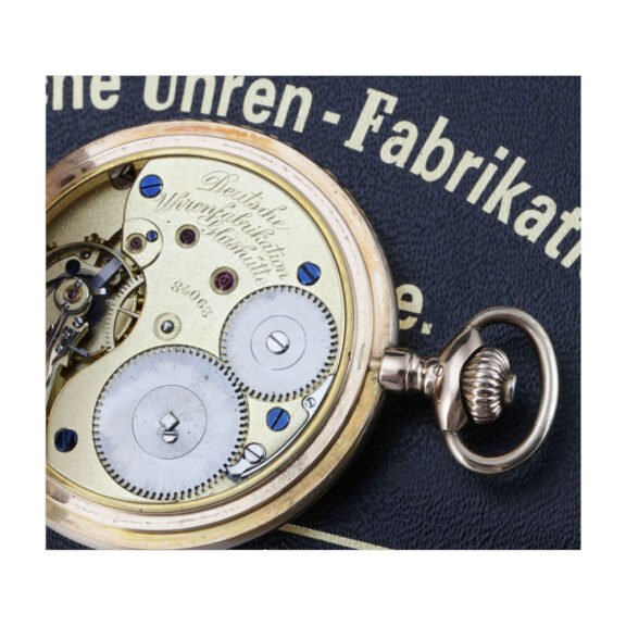 Rare German 14 carat gold full hunter lever watch Circa 1922 Rare German 14 carat gold full hunter lever watch Circa 1922