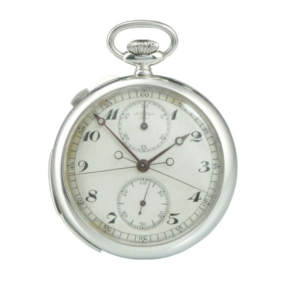 Elegant Swiss platinum min. repeating chronograph Circa 1915