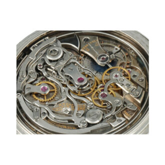 Elegant Swiss platinum min. repeating chronograph Circa 1915