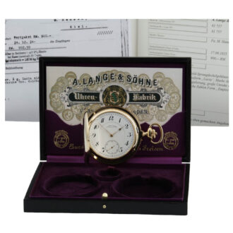 German 18 Carat gold full hunter anker chronometer Circa 1925
