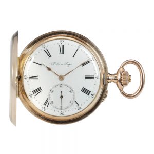 Swiss rose gold open faced anker chronometer Circa 1900