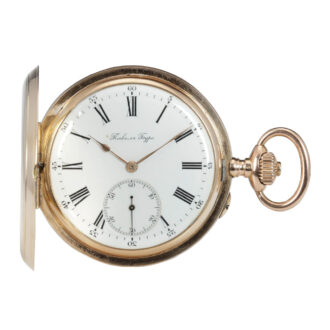 Swiss rose gold open faced anker chronometer Circa 1900