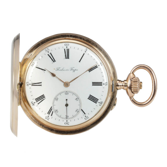 Swiss rose gold open faced anker chronometer Circa 1900