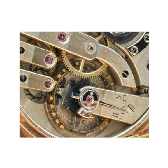 Swiss rose gold open faced anker chronometer Circa 1900 Swiss rose gold open faced anker chronometer Circa 1900