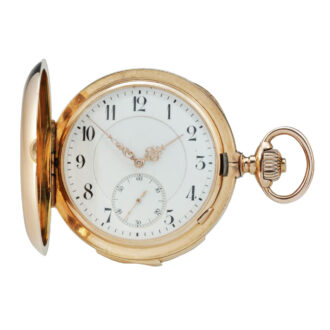 Repeating full hunter chronometer with register Circa 1884