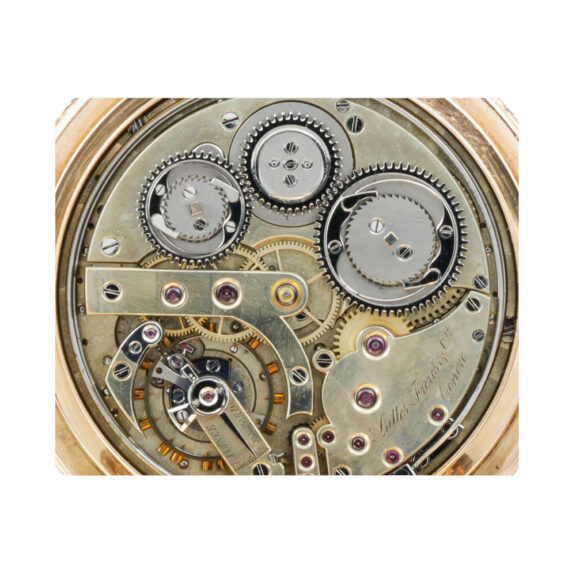 Swiss gold repeater with grande and petite sonnerie Circa 1870 Swiss gold repeater with grande and petite sonnerie Circa 1870