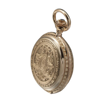 Swiss gold repeater with grande and petite sonnerie Circa 1870 Swiss gold repeater with grande and petite sonnerie Circa 1870