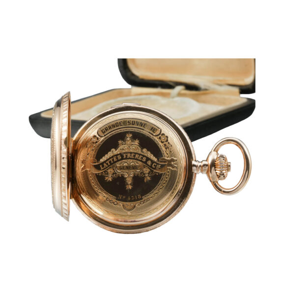 Swiss gold repeater with grande and petite sonnerie Circa 1870 Swiss gold repeater with grande and petite sonnerie Circa 1870