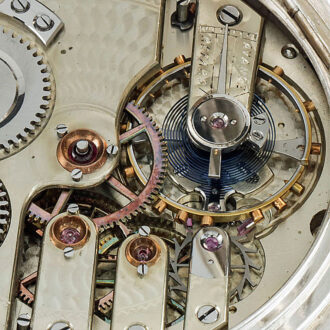 Swiss silver chronograph, perpetual calendar Circa 1888 Swiss silver chronograph, perpetual calendar Circa 1888