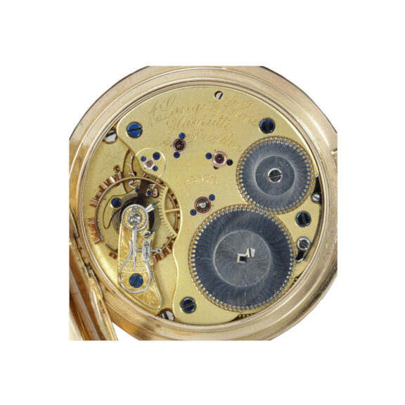 German 18 carat gold full hunter pocket watch Circa 1903 German 18 carat gold full hunter pocket watch Circa 1903