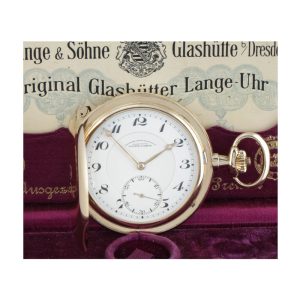 German 14 carat gold hunting cased lever watch Circa 1923