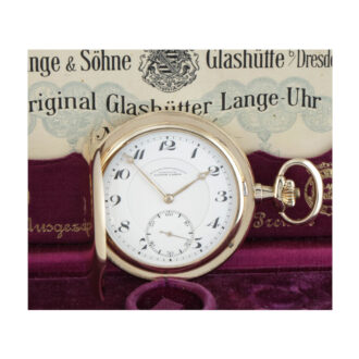 German 14 carat gold hunting cased lever watch Circa 1923