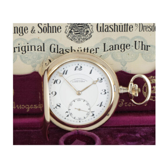 German 14 carat gold hunting cased lever watch Circa 1923 German 14 carat gold hunting cased lever watch Circa 1923