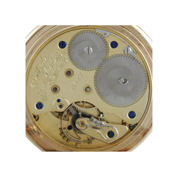German 14 carat gold hunting cased lever watch Circa 1923 German 14 carat gold hunting cased lever watch Circa 1923