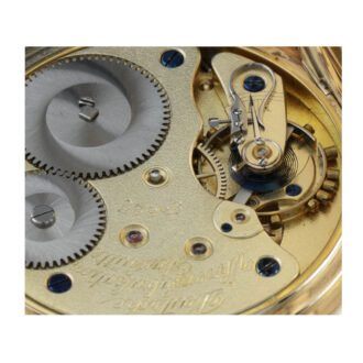 German 14 carat gold hunting cased lever watch Circa 1923