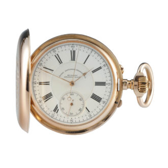 French full hunter chronometer with chronograph Circa 1892