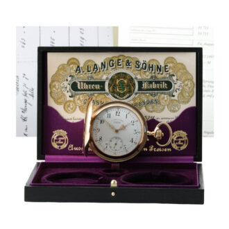 German 18 carat gold full hunter pocket watch Circa 1895 German 18 carat gold full hunter pocket watch Circa 1895