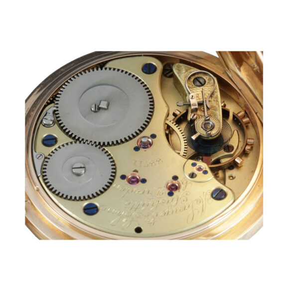 German 18 carat gold full hunter pocket watch Circa 1895 German 18 carat gold full hunter pocket watch Circa 1895