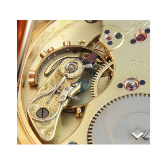 German 18 carat gold full hunter pocket watch Circa 1895 German 18 carat gold full hunter pocket watch Circa 1895