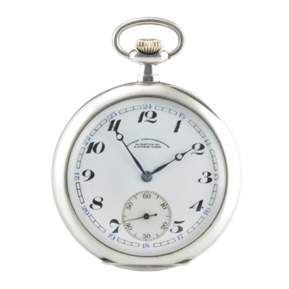 German silver open faced lever with rare 24h dial Circa 1937 German silver open faced lever with rare 24h dial Circa 1937