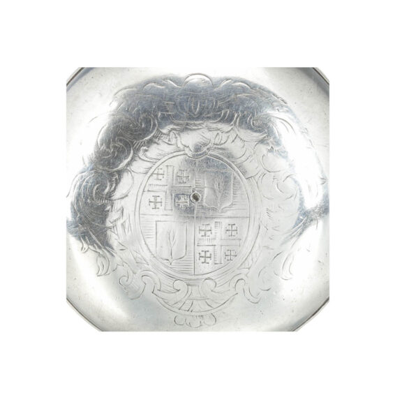 French silver open faced oignon watch with alarm Circa 1685 French silver open faced oignon watch with alarm Circa 1685