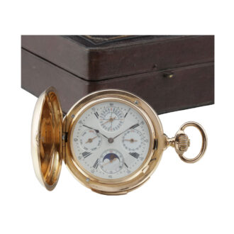 Swiss gold full hunter Grande Complication watch Circa 1895