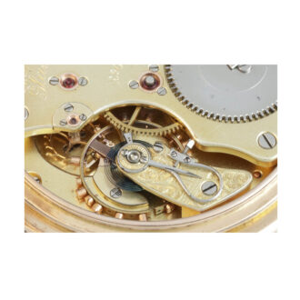 German gold full hunting cased Louis XV watch Circa 1909