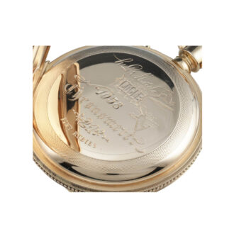 Swiss gold chronometer made for the US market Circa 1882