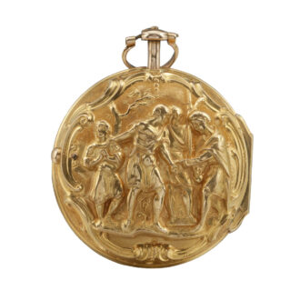 Rare English gold pair cased repoussé watch Circa 1780