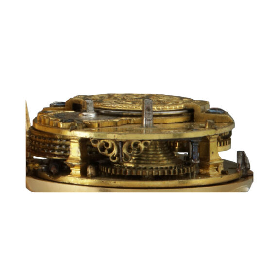 Rare English gold pair cased repoussé watch Circa 1780 Rare English gold pair cased repoussé watch Circa 1780