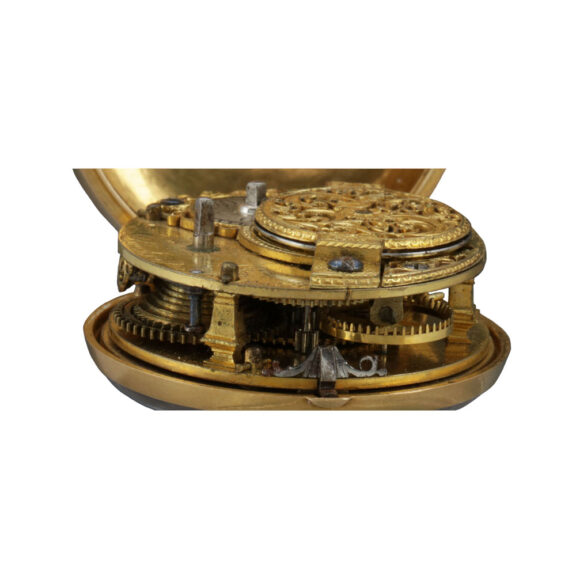 Rare English gold pair cased repoussé watch Circa 1780 Rare English gold pair cased repoussé watch Circa 1780