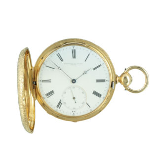 Swiss full hunter with chronometer escapement Circa 1860