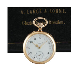 German 18k gold open faced lever pocket watch Circa 1884 German 18k gold open faced lever pocket watch Circa 1884