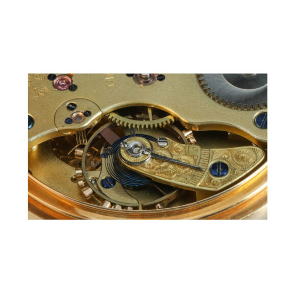 German 18k gold open faced lever pocket watch Circa 1884 German 18k gold open faced lever pocket watch Circa 1884