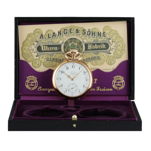 German 18k gold open faced lever pocket watch Circa 1884 German 18k gold open faced lever pocket watch Circa 1884