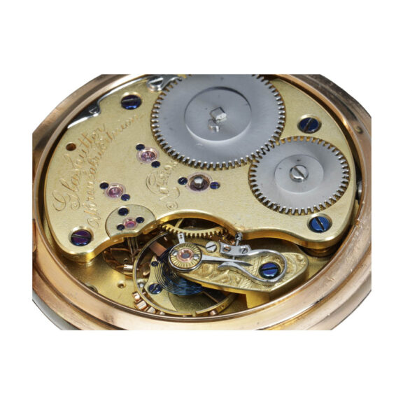 Very fine German gold open faced pocket watch Circa 1895 Very fine German gold open faced pocket watch Circa 1895