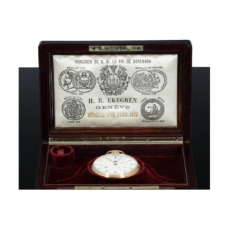 Swiss gold perpetual calendar with fly back date Circa 1880