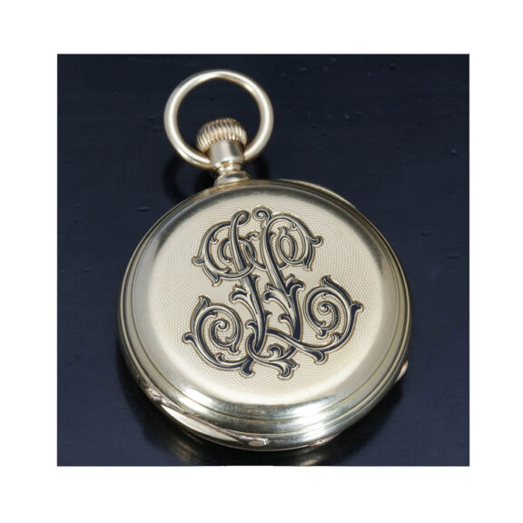 Swiss gold perpetual calendar with fly back date Circa 1880 Swiss gold perpetual calendar with fly back date Circa 1880