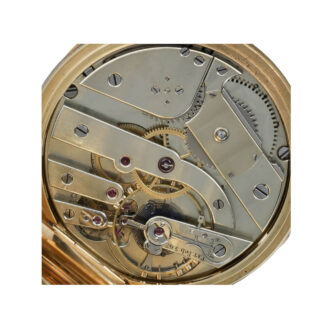 Swiss gold perpetual calendar with fly back date Circa 1880