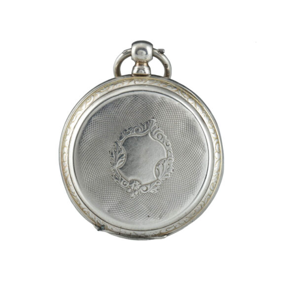 Silver pair cased lever with skeletonized movement Circa 1860 Silver pair cased lever with skeletonized movement Circa 1860