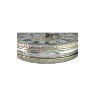 Silver pair cased lever with skeletonized movement Circa 1860 Silver pair cased lever with skeletonized movement Circa 1860