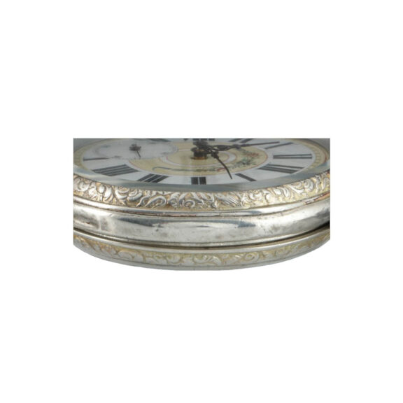 Silver pair cased lever with skeletonized movement Circa 1860 Silver pair cased lever with skeletonized movement Circa 1860